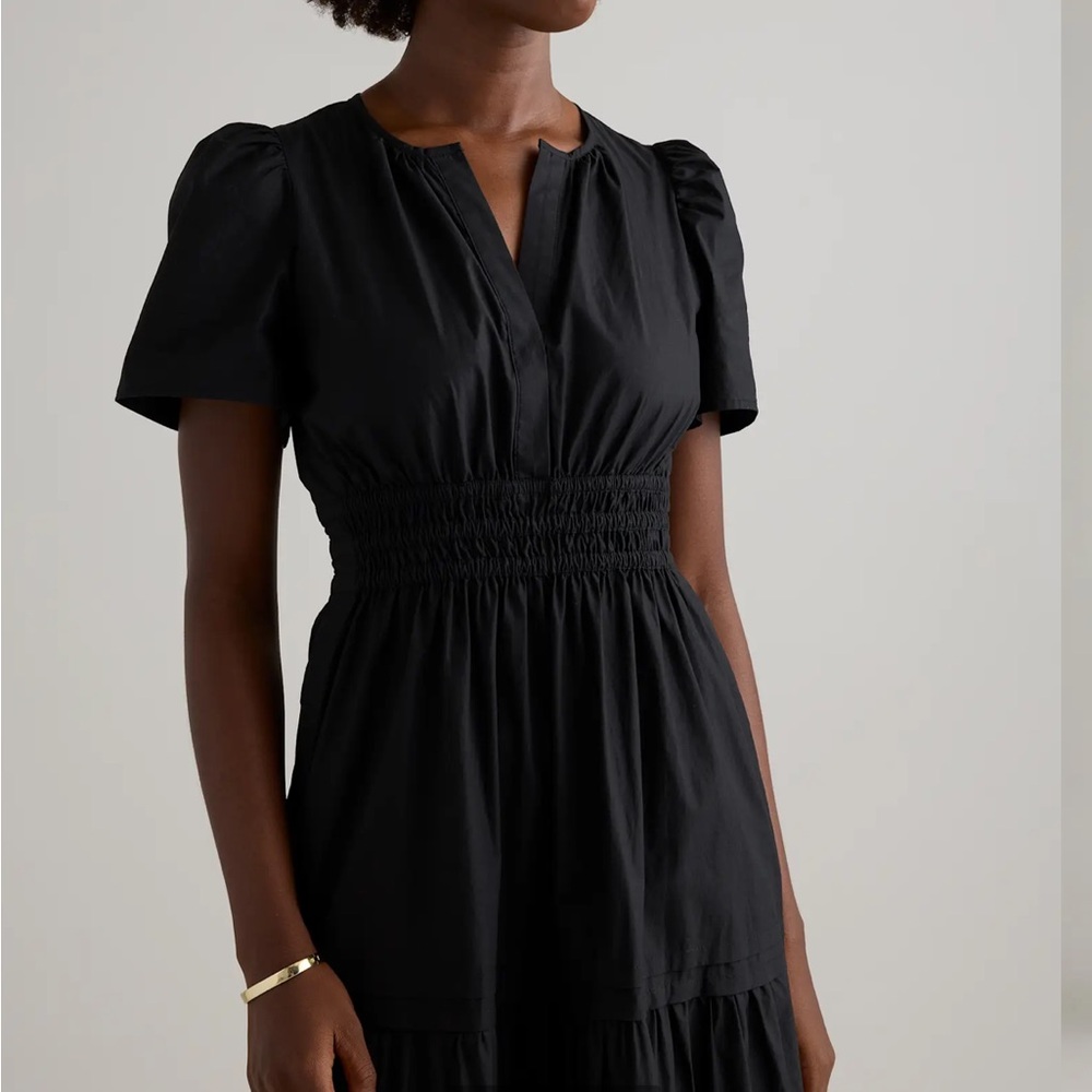 Quince 100% Organic Cotton Poplin Tiered Maxi Dress - Picture 2 of 6